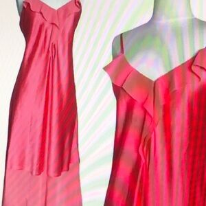 H by Halston Nightgown or Slip Dress spaghetti strap silky S / P